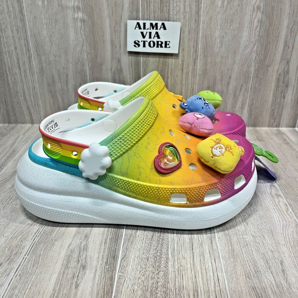 CROCS x Care Bears Crush Clog 'Light On' New 210103 Size Women's 7
